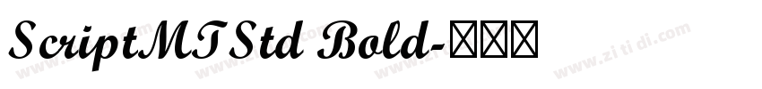 ScriptMTStd Bold字体转换